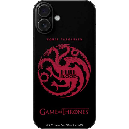 Game of Thrones: House Targaryen iPhone 16 Plus Skin